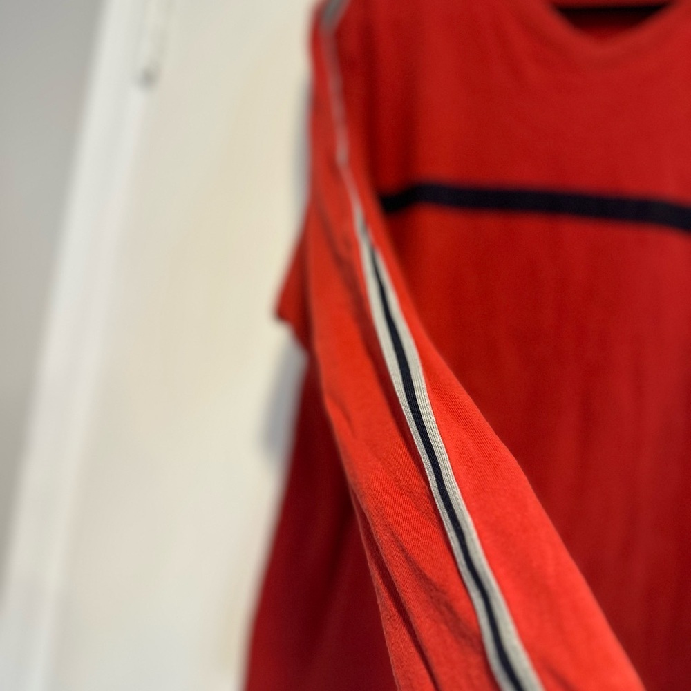 Vintage 90s Unionbay Sz: XL Red Striped Rugby Style Long Sleeve Casual Top. - Picture 8 of 10